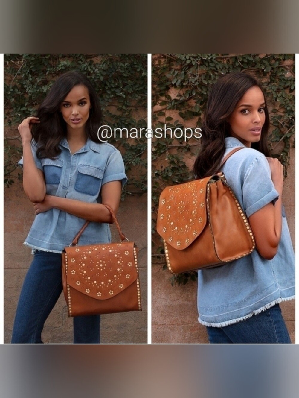 Patricia Nash Cazorla Flap Backpack Garment Washed